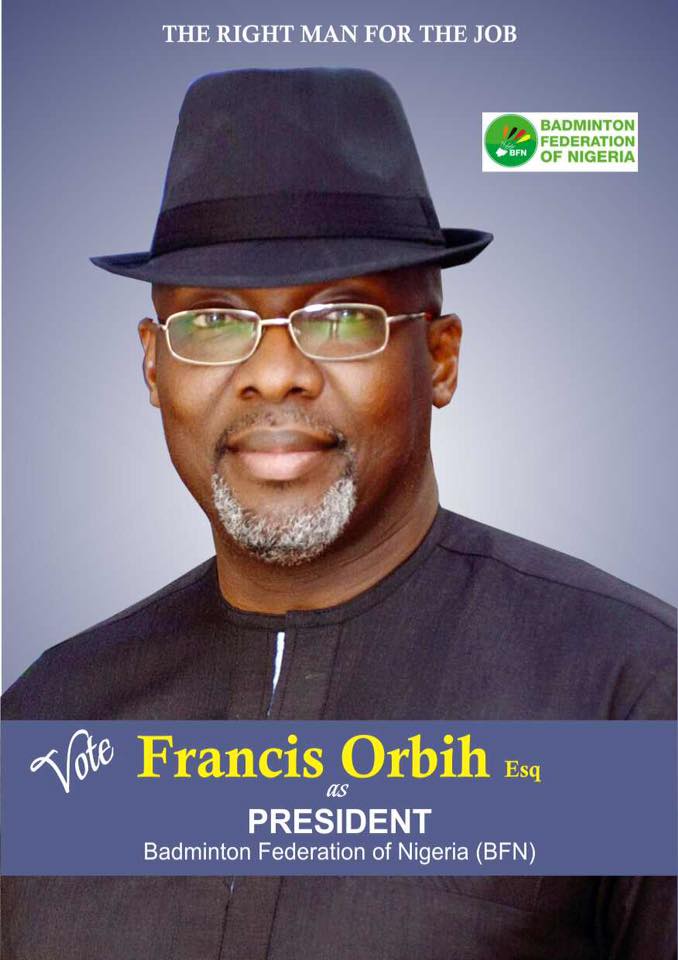 Frank Orbih: Lagos State Badminton chairman