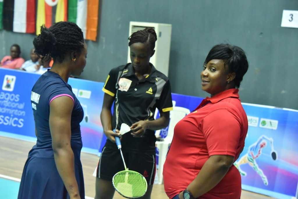 Coach Maria of Lagos speaking to her players